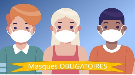 Masque obligatoire dans les lieux clos